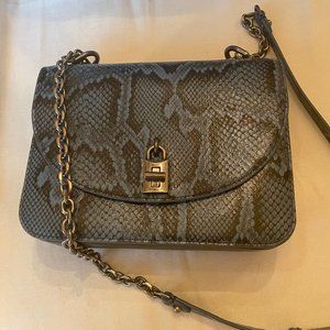 Rebecca Minkoff Crossbody Snakeskin printed Leather shoulder bag New No Tags